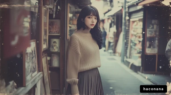 街並みを楽しむ女性