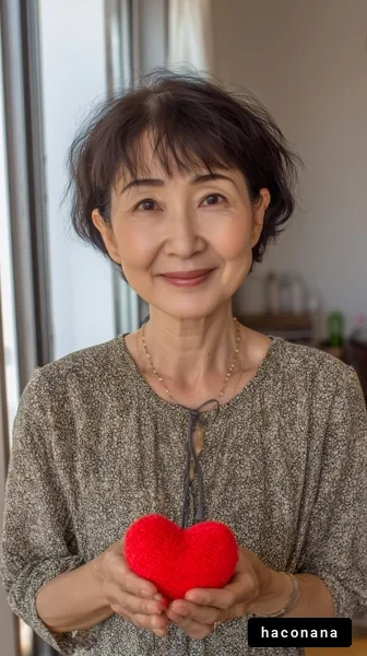 愛情を表現する女性