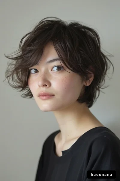 ショートヘアの女性