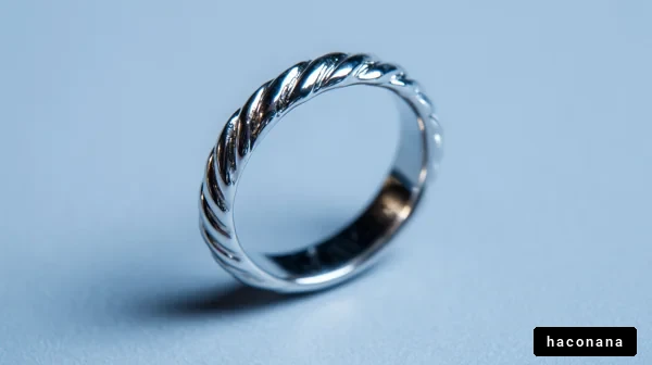 美しいシルバーリングの写真