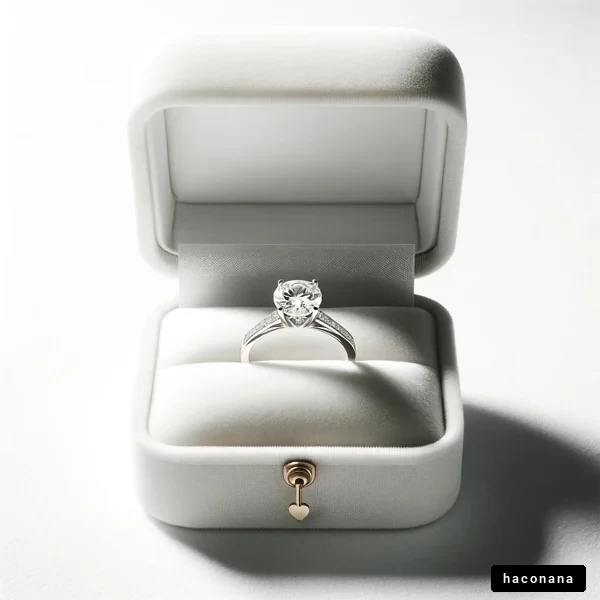 美しい婚約指輪の写真