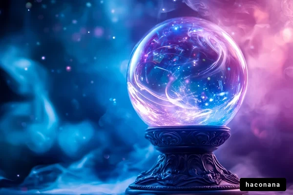 幻想的な球体と宇宙の光