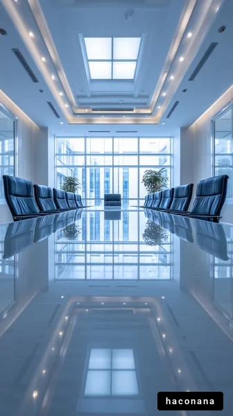 明るい会議室の風景