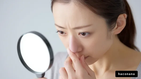 肌の悩みを見つめる