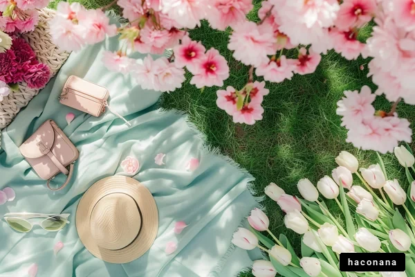 春のピクニックシーン