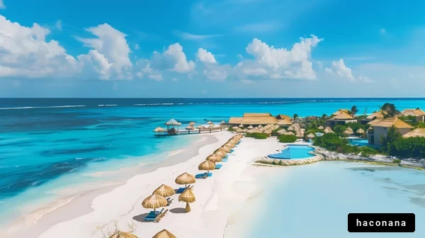 青い海と白い砂浜の楽園