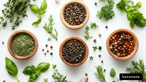 多様なハーブとスパイス