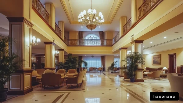 豪華なホテルのロビー
