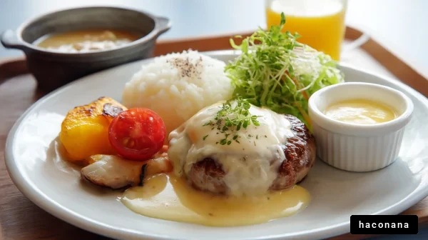 美味しいハンバーグプレート