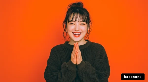 明るい笑顔の女性