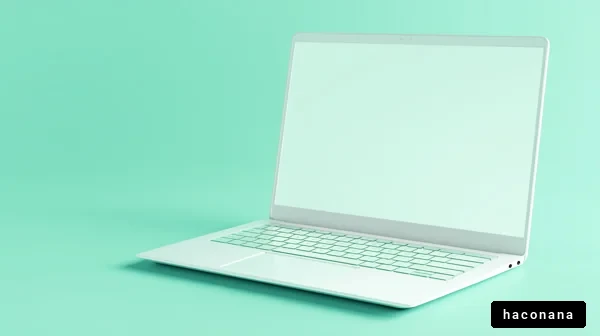 シンプルなノートパソコン