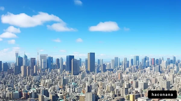 都市のパノラマ風景