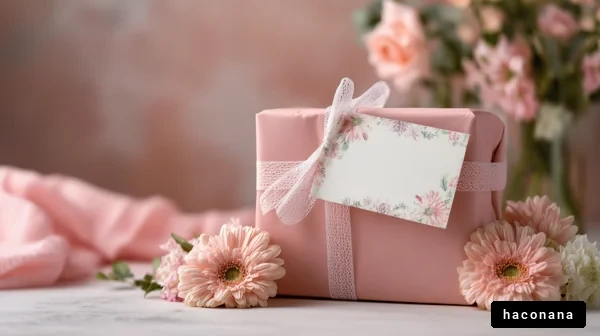 華やかなギフトと花