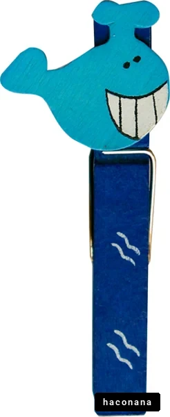 可愛いクジラの洗濯ばさみ