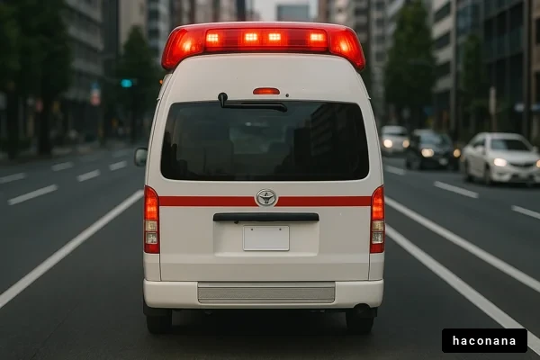 救急車が走る道路