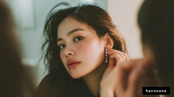 美しく輝く女性のポートレート