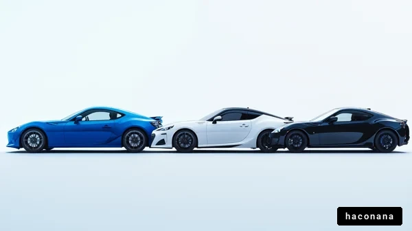 スポーティな車種の並び