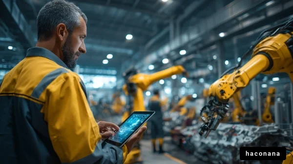 工場でのロボット監視