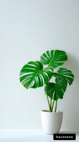 モンステラの観葉植物