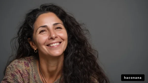 微笑む女性のポートレート