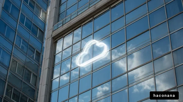 近代的なビルの雲