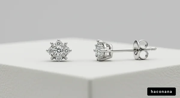 美しいダイヤモンドイヤリング