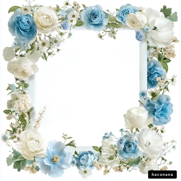 美しい花のフレーム