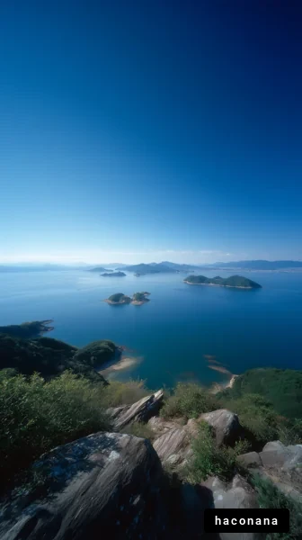 美しい島々の海景色