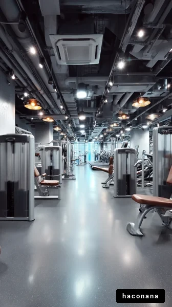 近未来的なジムの内部