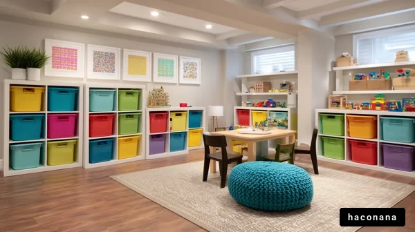 カラフルな子供の遊び部屋