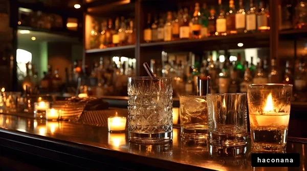 落ち着いたバーの雰囲気