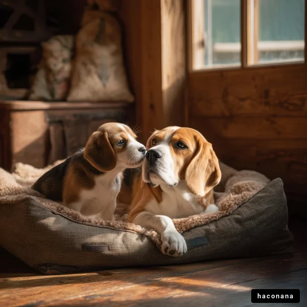 犬の愛らしいひととき