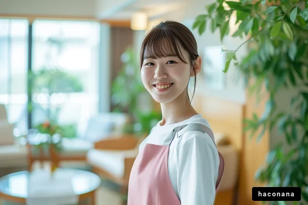 明るい微笑みの女性