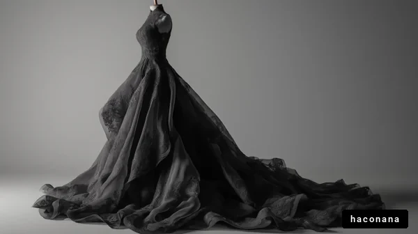 エレガントな黒ドレス