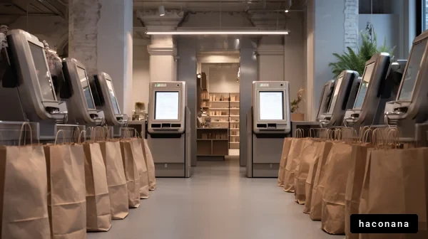 モダンな自動販売機のシーン