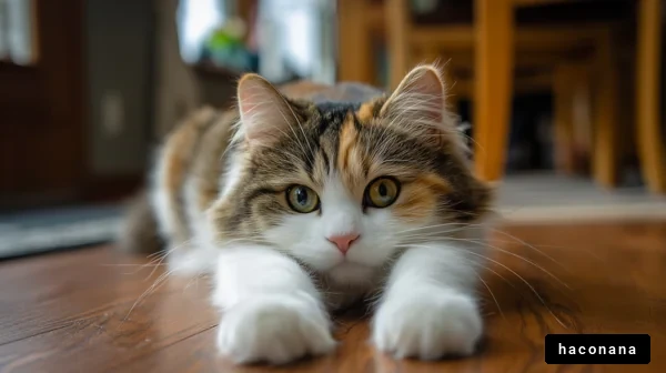 可愛い猫のポーズ