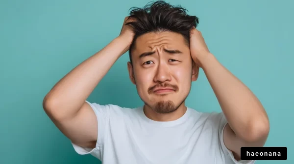 困惑する男性の表情