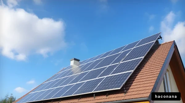 太陽光パネルのある家