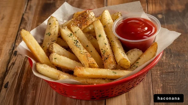 フライドポテトとケチャップ