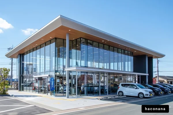 現代的な自動車ショールーム