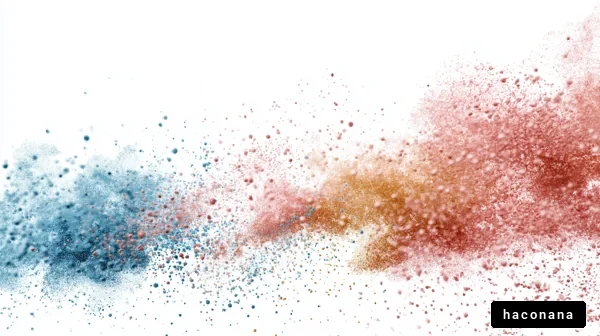 美しい色の粉塵