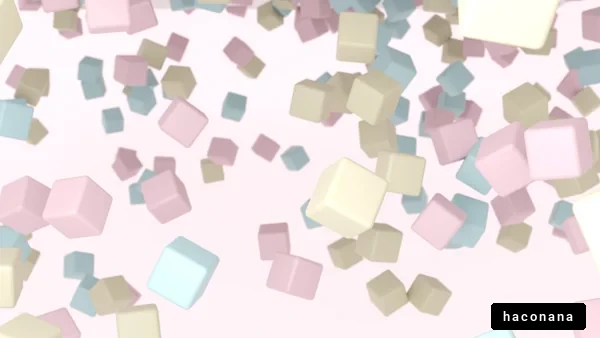 カラフルな立方体の背景