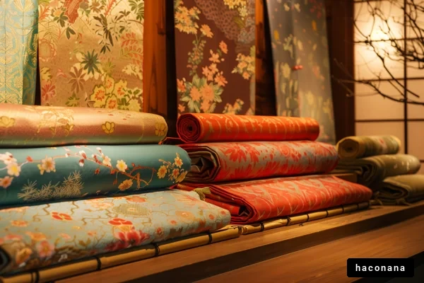 美しい和柄の布地