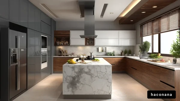 モダンなキッチンの風景