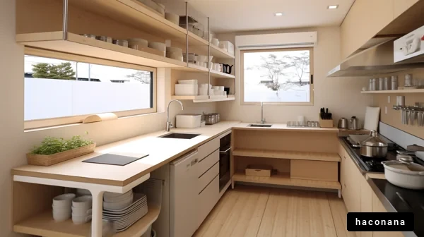 シンプルなモダンキッチン
