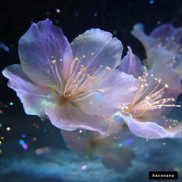 美しい花の幻想的な姿