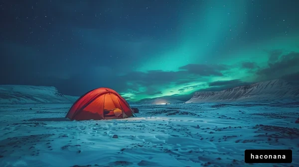 北極圏の美しい夜空