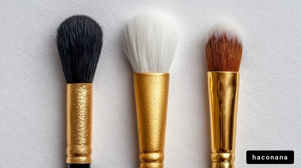 化粧ブラシのセット