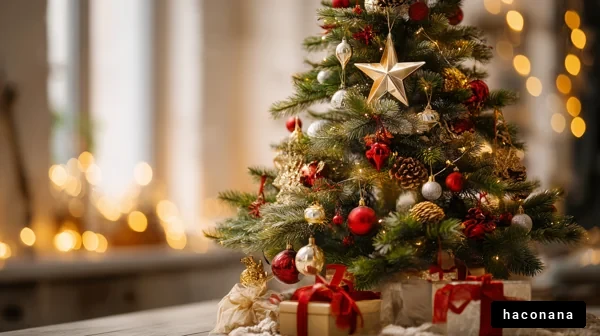 クリスマスツリーの飾り付け