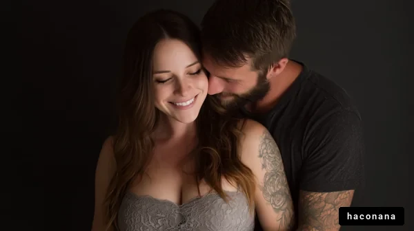 親密なカップルのポートレート